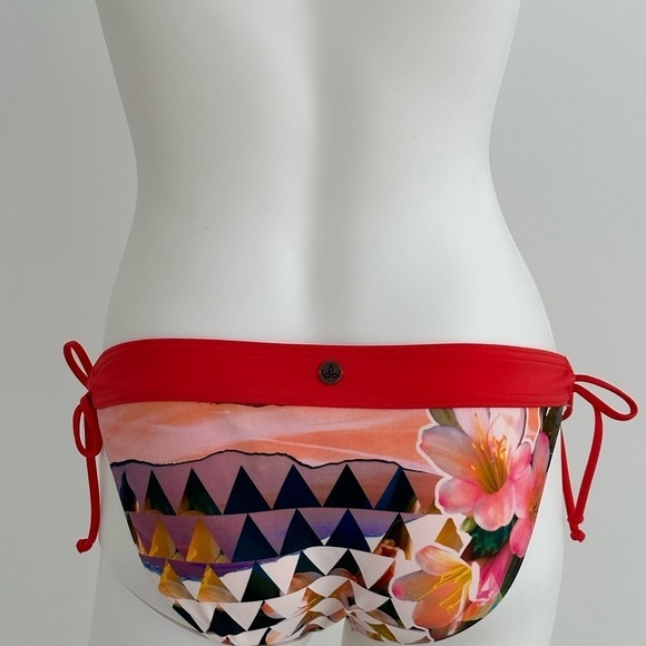 Prana Sabha swim bottoms size Small pink, rose Orange, ties on the sides - Picture 2 of 4